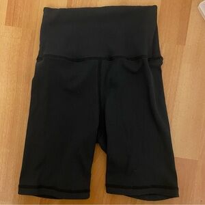 Aerie black ribbed biker shorts Size S